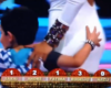 Un enfant touche les fesses d'une présentatrice pendant qu'il dansait avec elle