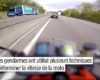 Les gendarmes déterminent la vitesse d'un motard juste sur YouTube