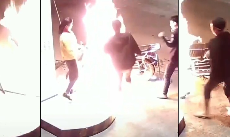 Il nargue une employée d’une station service et finit par brûler sa moto