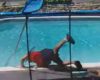 Ce nettoyeur de piscine a été effrayé par un écureuil mort