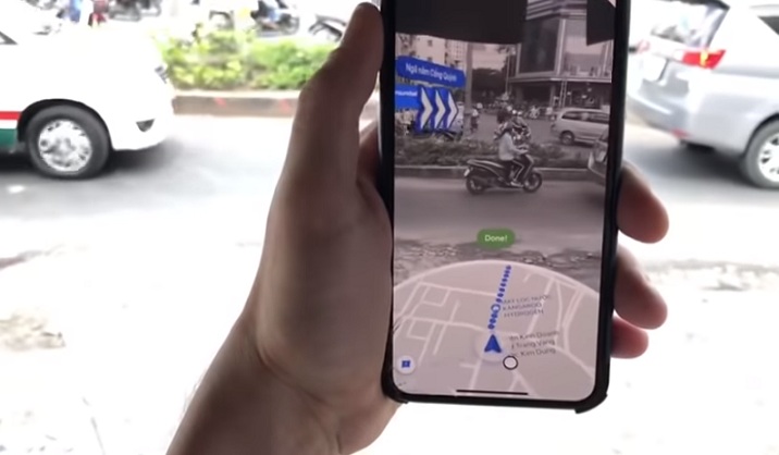 Google Maps en direct, des itinéraires en réalité augmentée