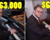 Un pianiste teste plusieurs pianos pour entendre la différence
