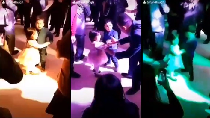 Un garçon s'amuse à danser quand un adulte vient lui voler sa partenaire !