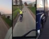 Belgique : Ce cycliste refuse de laisser passer un camion