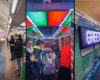 Des passagers ont la chance de prendre le métro déguisé pour Noël