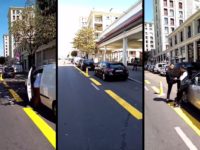 Les automobilistes transforment une piste cyclable en parking