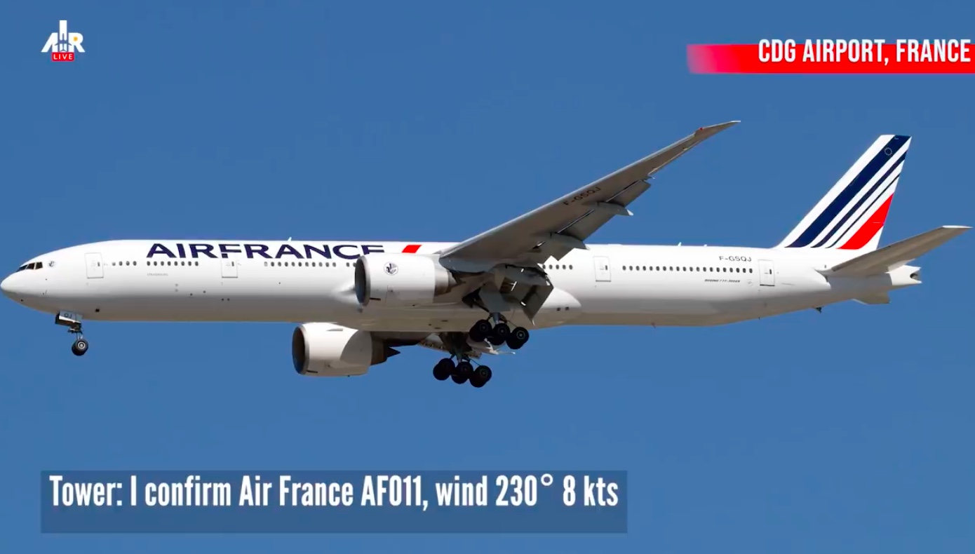pilote Air France atterrit Roissy